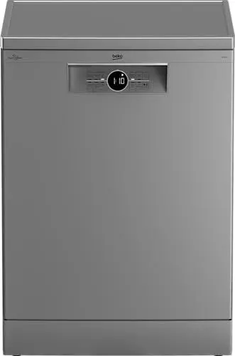 Produktbild: Beko BDFN26430S Geschirrspüler 60 cm, freistehend, unterbaufähig, für 14 Maßgedecke, 6 Programm, 4 Zusatzfunktionen, 3 Spülebenen, HygieneIntense, SelfDry, Programm für Halbe Beladung, Silber