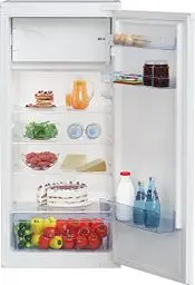 Produktbild: Beko BSSA210K3SN Integrierbarer Kühlschrank mit 4-Sterne-Gefrierfach, Schlepptürtechnik, MinFrost, Nische: 123 cm, 175 l Gesamtrauminhalt, 156 l Kühlen, 19 l Gefrieren