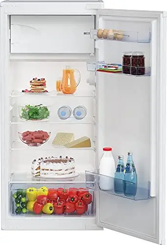 Produktbild: Beko BSSA210K3SN Integrierbarer Kühlschrank mit 4-Sterne-Gefrierfach, Schlepptürtechnik, MinFrost, Nische: 123 cm, 175 l Gesamtrauminhalt, 156 l Kühlen, 19 l Gefrieren