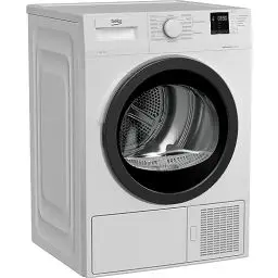 Produktbild: Beko DHC742GXS b300 Wärmepumpentrockner, Frontlader, 7 kg Beladungskapazität, nur 50,8 cm tief, 15 Programme, Sonsortrocknung, Knitterschutz, Allergikergeeignet, Säulenfähig, Schontrommel, Weiß