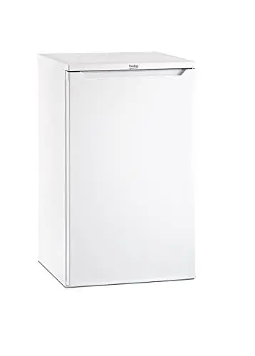 Produktbild: Beko TS190030N b100, Tisch-Kühlschrank ohne Gefrierfach, nur 47,5 cm breit, 88 l Nutzinhalt, LED Illumination, wechselbarer Türanschlag, robuste Glasablagen, 40 dB, Weiß