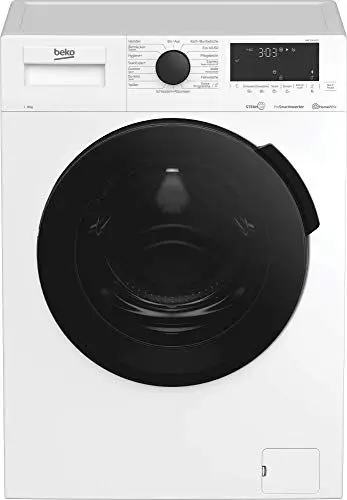 Produktbild: Beko WMC91464ST1 b300 Waschvollautomat, Waschmaschine, 9 kg, Bluetooth, ProSmart Inverter Motor, Dampffunktion, Pet Hair Removal, Watersafe+, Weiß