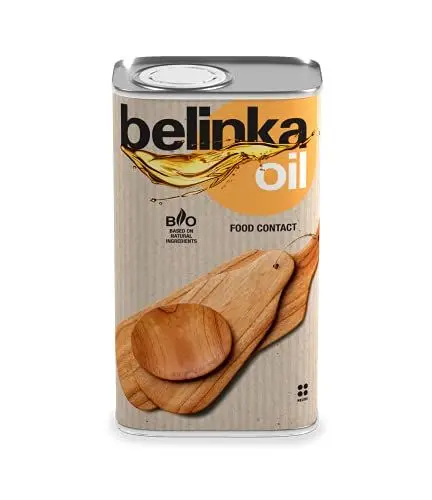 Produktbild: BELINKA Holzöl für Lebensmittel - 0,5 Liter - Premium Pflegeöl für Lebensmittelkontakt - Lebensmittelecht - Pflanzlich/Vegan - Für Arbeitsplatten, Schneidebretter & Küchenbedarf
