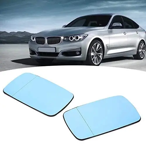 Produktbild: Belissy E46 Spiegel Spiegel Für E46, 2 stücke Auto Seite Erhitzt Anti-Nebel Rückansicht Spiegel Gläser Blau Fit für E39 E46 97-06