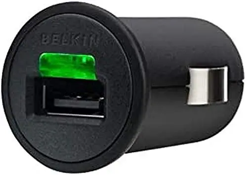 Produktbild: BELKIN Auto-Ladegerät, USB, 1.0A, 12V, kompakt, inkl. 30pin Lade-Sync Kabel