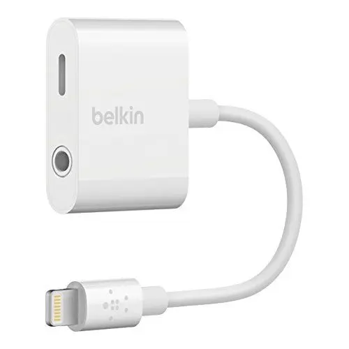 Produktbild: Belkin 3,5 mm Audio + Charge Rockstar (iPhone Aux-Adapter/iPhone-Ladeadapter), weiß