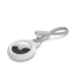 Produktbild: Belkin AirTag Hülle mit Schlaufe (Secure Holder Schutzhülle für Air Tag, Accessoire mit Kratzschutz) – Weiß, Etikett nicht enthalten