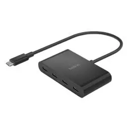 Produktbild: Belkin Connect USB-C™ auf 4-Port USB-C-Hub, Multiport-Adapter Dongle, 4 USB-C 3.2-Ports der 2. Gen., 100 W PD, Datentransfer mit maximal 10 Gbit/s für MacBook, iPad, Chromebook, Windows-Laptops usw.