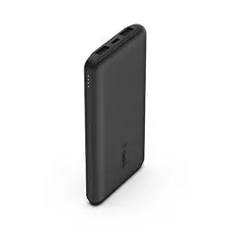 Produktbild: Belkin Powerbank 10000mah, tragbares USB-C-Ladegerät mit 1 USB-C- & 2 USB-A-Anschlüssen, Akkupack zum Laden mit bis zu 15 W, externe handyakkus für iPhone, Galaxy, Pixel, AirPods, iPad usw. – Schwarz