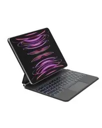 Produktbild: Belkin Pro Bluetooth-Tastatur mit Hülle und magnetischem Ständer, iPad Tastatur, Multi-Gesture-Steuerung, Apple Pencil magnetische Befestigung, QWERTZ, Multimedia-Tasten für iPad Air M2 13