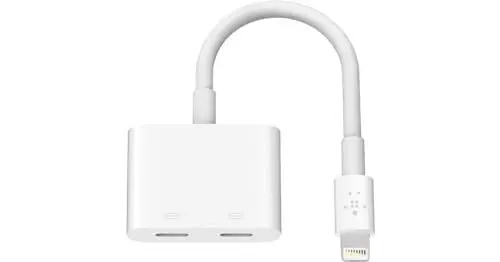 Produktbild: Belkin Rockstar Lightning-Audio- und Ladeadapter (iPhone Lightning-Audio-Adapter/Ladeadapter für iPhone 13, 13 Pro, 13 Pro Max, 13 mini, 12, 12 Pro/Pro Max, 12 mini etc.) Weiß