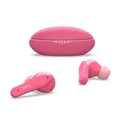 Produktbild: Belkin SOUNDFORM Nano, Bluetooth-Kopfhörer für Kinder, kabellos, 85-dB-Begrenzung zum Gehörschutz, Online-Unterricht, Schule, IPX5-zertifiziert, 24 Std. Betrieb – Rosa, One Size, PAC003