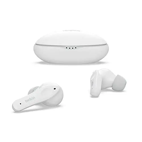 Produktbild: Belkin SOUNDFORM Nano, Bluetooth-Kopfhörer für Kinder, kabellos, 85-dB-Begrenzung zum Gehörschutz, Online-Unterricht, Schule, IPX5-zertifiziert, 24 Std. Betrieb für iPhone, iPad, Kindle usw. – Weiß