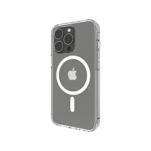 Produktbild: Belkin Schutzhülle mit MagSafe für iPhone 13 Pro, antimikrobielle Beschichtung, UV-beständige Materialien, integrierte Magnete und erhöhte Kanten zum Schutz der Kamera - Transparent