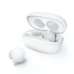 Produktbild: Belkin SoundForm Immerse True Wireless In-Ear-Kopfhörer, hybrides ANC, drahtloses Laden, IPX5-Wasserschutz, Wo ist? von Apple Weiß