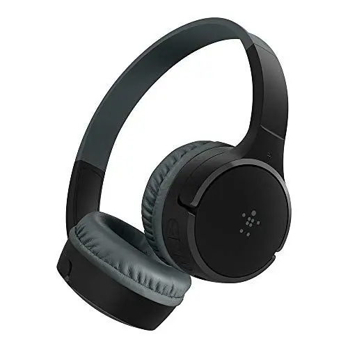 Produktbild: Belkin SoundForm Mini drahtloser Kinder-On-Ear-Kopfhörer mit integriertem Mikrofon zum Online-Lernen, für Schule und Reisen, kompatibel mit iPhones, iPads, Galaxy- und anderen Geräten- Schwarz