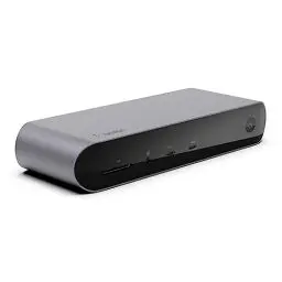Produktbild: Belkin Thunderbolt 4 Dock Pro, geeignet für 1 Monitor (8K bei 30 Hz) oder 2 Monitore (4K), Docking Station mit 2 Thunderbolt 4-Ports, 2 HDMI-Ports, 90 W PD, Audio-Ein-/Ausgang, für MacBook Pro und XPS