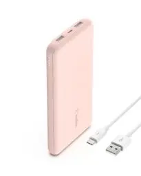Produktbild: Belkin USB-C-Powerbank (10.000 mAh, 1 USB-C-Port und 2 USB-A-Ports zum Laden von iPhone, AirPods, iPad, Android- oder Anderen Geräten mit bis zu 15 W) - Roségold