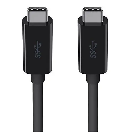 Produktbild: Belkin - USB-C 3.0 Kabel - 5Gbps, 4K, 100W - 2M - Schwarz (USB-IF zertifiziert) F2CU049bt2M-BLK