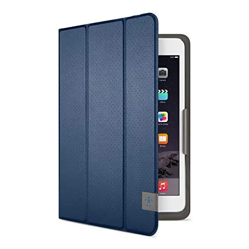 Produktbild: Belkin Universal Trifold Schutzhülle (für Tablets, Apple iPad mini 1-4, Samsung Galaxy Tab A (8 Zoll), Samsung Galaxy Tab S2 (8 Zoll)) dunkelblau