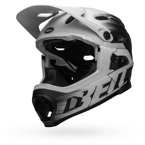 Produktbild: BELL Super Dh MIPS MTB Helm, Mattschwarz/Weiß, S (52-56 cm)