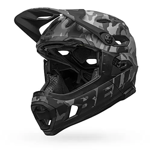 Produktbild: BELL Unisex – Erwachsene Super Dh MIPS Fahrradhelm MTB, Matte/Gloss Black camo, L | 58-62cm
