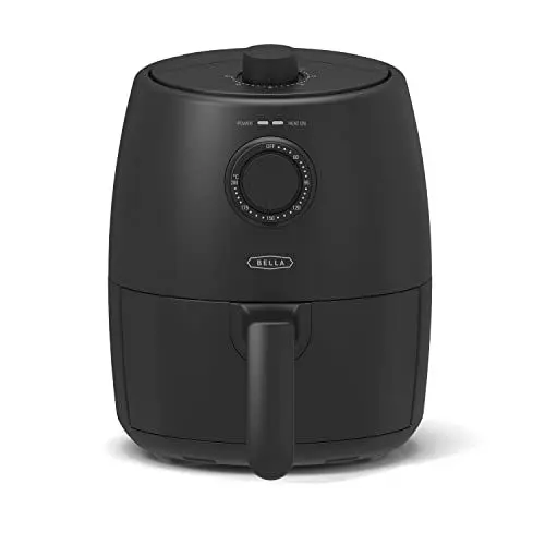Produktbild: BELLA Heißluftfritteuse 1.9L, 5-in-1 kompakter Multikocher, Antihaftbeschichtung, spülmaschinenfester Korb, Mattschwarz