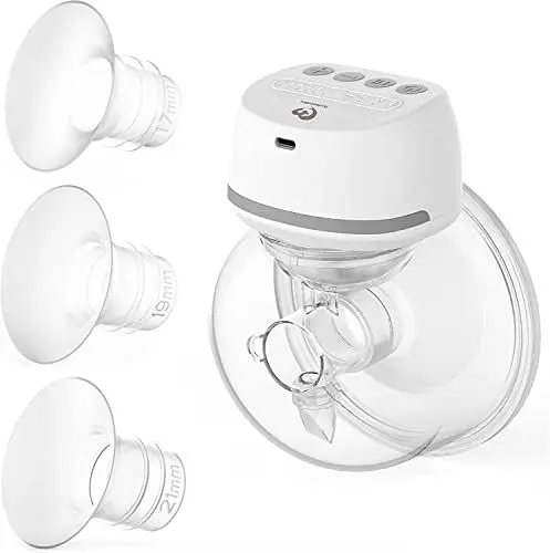 Produktbild: Bellababy Milchpumpe Elektrisch Tragbar, Geräuscharm Schmerzlos, Neues Upgrade mit 4 Modi und 9 Stufen,3 Plugins:17mm,19mm,21mm