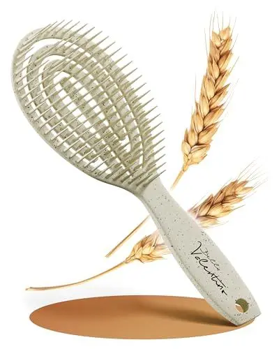 Produktbild: BellaValentino Haarbürste ohne Ziepen – Entwirrbürste für Damen, Herren & Kinder – Detangler Bürste – Perfekt für Locken, lange, kurze & nasse Haare – Nachhaltige Haarpflege – hitzebeständig