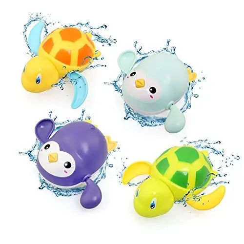 Produktbild: BelleStyle Baby Badespielzeug, Badewannenspielzeug für Baby Kinder Ab 1 2 3 4 Jahr, Wasserspielzeug Uhrwerk Schwimmende Aufzieh Schwimmbad Badewanne Bad Spielzeug für Kleinkinder Jungen Mädchen