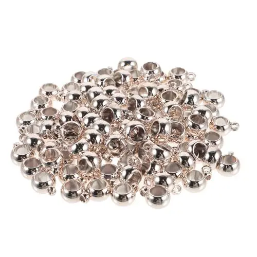 Produktbild: BELLIFFY Elegante Big Hole Perlen Halskette Schmuck Dangler Zubehör Bulk Lose Perlen