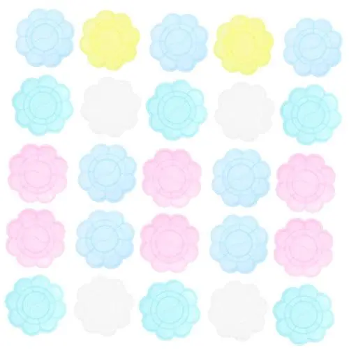 Produktbild: BELLIFFY 100St Mini-Palette Malpalette Mischen von Malschalen Farbmischwannen Pigmentschalen Farbliner mischpalette kunststoffpaletten malerpalette Farbmischplatten Künstlerbedarf Plastik