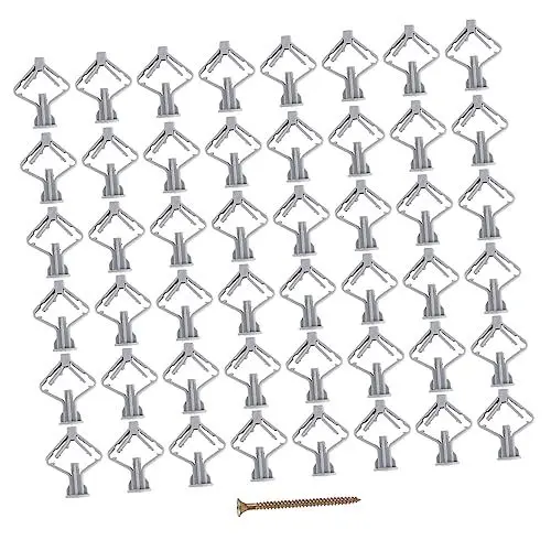 Produktbild: BELLIFFY 100st Expansionsrohr Für Flugzeuge Wanddehnschraube Trockenbaudübel Ankerschrauben Wandtafel Trockenbaubefestigungen Dübel Und Schrauben Für Trockenbau Trockenbauanker Grey Plastik
