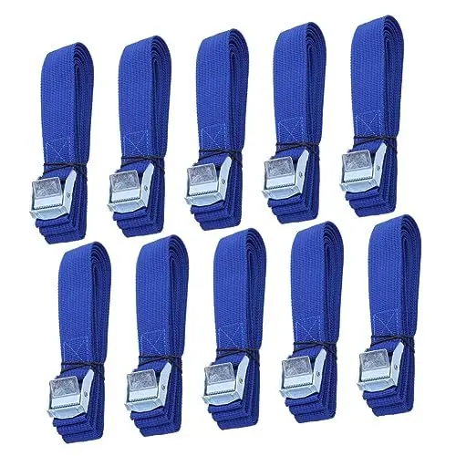 Produktbild: BELLIFFY Dickes Nylon-frachtgurt-Set Mit Schnallen 10 Stück Zurrgurte Für Autodachträger Gepäck Kajakträger Schnellverschluss