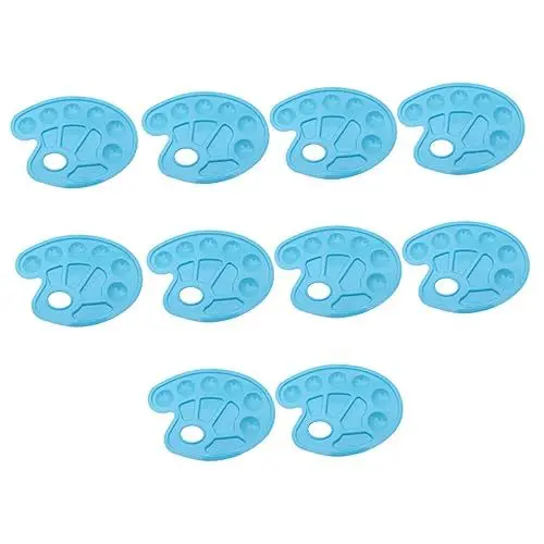 Produktbild: BELLIFFY 10 Stück 10 Palette diamentpaiting Kinder zeichnen zubehör malerzubehör Painting zubehör Maltablett Farbtablett Aquarelltablett Farbmischtablett Farbwanne für Kinder Farbmischer