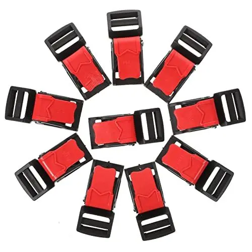 Produktbild: BELLIFFY 10st Helmschnallenclip Zubehör Für Motorräder Riemen Reparieren Helmclip Hut Zubehör Seitliche Schnellverschlüsse Verstellbare Clips Schnappt Sicherheitsgurtschnalle Helmteile Abs