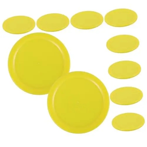 Produktbild: BELLIFFY 10stücke Eishockey Pucks Aus Kunststoff Austauschbare Tischspiel-zubehörteile Für Desktop Eishockeyspiele Hohe Haltbarkeit Und Verbesserte Manövrierfähigkeit Für Spielhallen