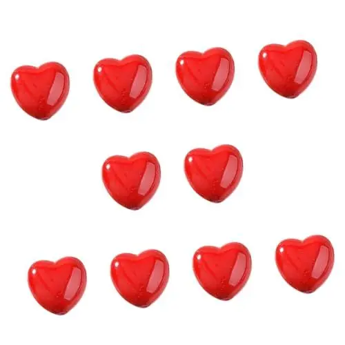 Produktbild: BELLIFFY Schmuckherstellungsset 10 Stück Herz-abstandshalterperlen Liebesperlen-charms Für Halsketten Ohrringe Armbänder Dekorative Accessoires