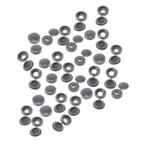 Produktbild: BELLIFFY 120st Unterlegscheiben Selbstschneidende Schrauben Aufklappbare Schraubenkappen Möbel Liefern Schrauben Klappdeckel Aufklappbare Schraubenabdeckungen Light Grey Sport