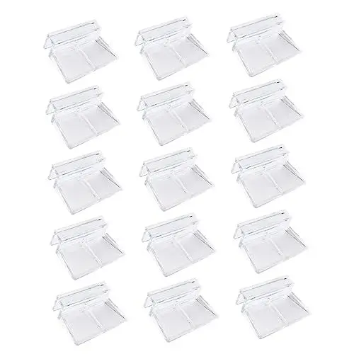 Produktbild: BELLIFFY 15St Halterung Aquariumzubehör Fischbeckenabdeckung Aquariendeckelhalter Langlebiger Deckelhalter für Aquarien Aquariumdeckel Stützregal Abdeckrahmen für Aquarien Acryl Transparent