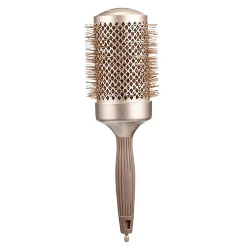 Produktbild: BELLIFFY 1Stk Kamm Locken runde Borstenbürste Röhrenhaarbürste Hot Tools Föhnbürste Haartrockner für lockiges Haar gewellte Haarbürste Entwirrungsbürste Haarglätterbürste Salonbedarf Coffee