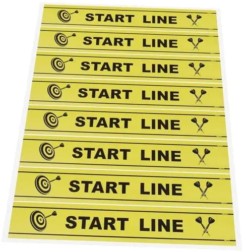 Produktbild: BELLIFFY PVC-umrandung 1 Blatt Wurflinie Hinweislinie Für Den Boden Für Enthusiasten