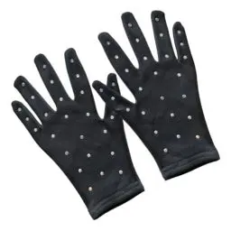 Produktbild: BELLIFFY 1 Paar Skating-Handschuhe Mädchen-Eiskunstlauf-Handschuhe Dekorativ Bühnenhandschuhe Für Auftritte Dekorative Eislaufhandschuhe Für Mädchen Tanzparty-Handschuhe Mädchen -Stoff