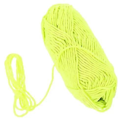 Produktbild: BELLIFFY 1 Rolle Glühendes Garn Nähgarn Aus Baumwolle Stickgarn Kunsthandwerk Baumwollkordel Mützengarn Leuchtendes Polyestergarn Gewachste Baumwollkordel Glow-Accessoires Schalgarn