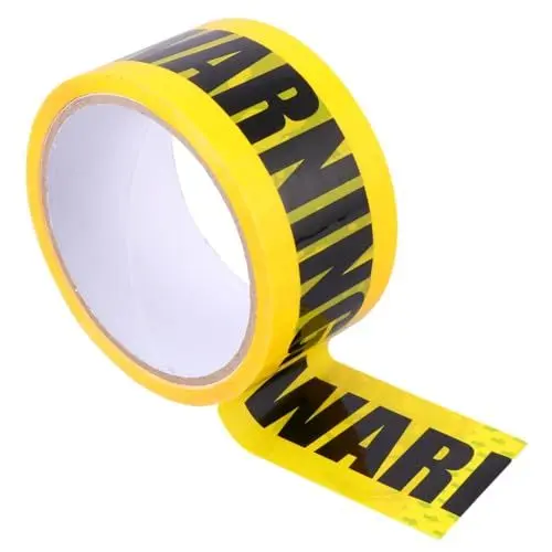 Produktbild: BELLIFFY Warnbandrolle Sicherheitsstreifen Klebeband Selbstklebender Aufkleber Für Wände Und Böden Selbstklebend Gelb 4 8 Cm X 25 M