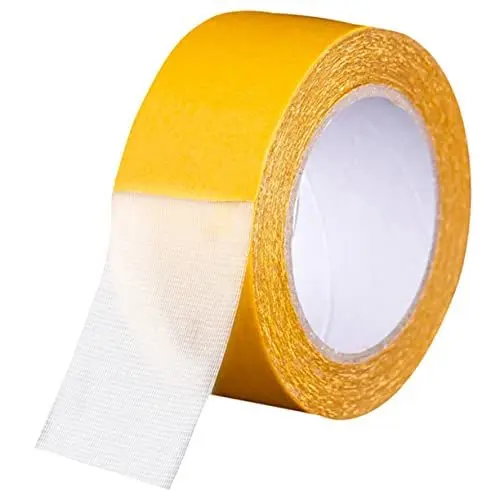 Produktbild: BELLIFFY Teppichklebeband Doppelseitig Doppelseitiges Stoffklebeband 5cm x Stark Haftendes Vielseitiges Klebeband Für Wanddekoration Teppichverlegung Tägliche Anwendungen Hochwertige Haftkraft Für