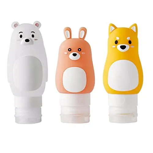 Produktbild: BELLIFFY Leere Flaschen Für Unterwegs 3er-Set 50 Ml 70 Ml Gelb 90 Ml Bären-Shampoo-spenderflaschen Zufälliger Stil