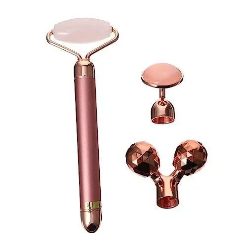 Produktbild: BELLIFFY Jade-gesichtsroller Gesichtsmassagegerät Aus Natürlichem Jade Und Rostfreiem Stahl Für Professionelle Und Private Anwendung
