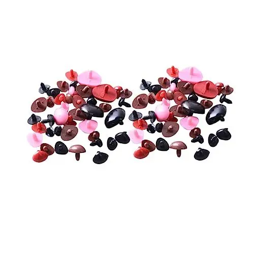Produktbild: BELLIFFY 200St Puppennase Plüschtiere Mini-Sicherheitsaugen Flauschige Kuscheltiere Bastelgeschenke selber Machen doll Accessories DIY Zubehör Spielzeuge Plüschtier Nase Spielzeug Nase