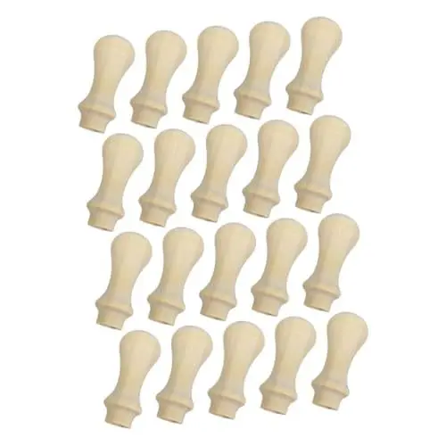 Produktbild: BELLIFFY Wachsstempel Holzgriff 20 Stück Ersatzgriffe Für Stempel Siegelstempelgriffe Bastelarbeiten